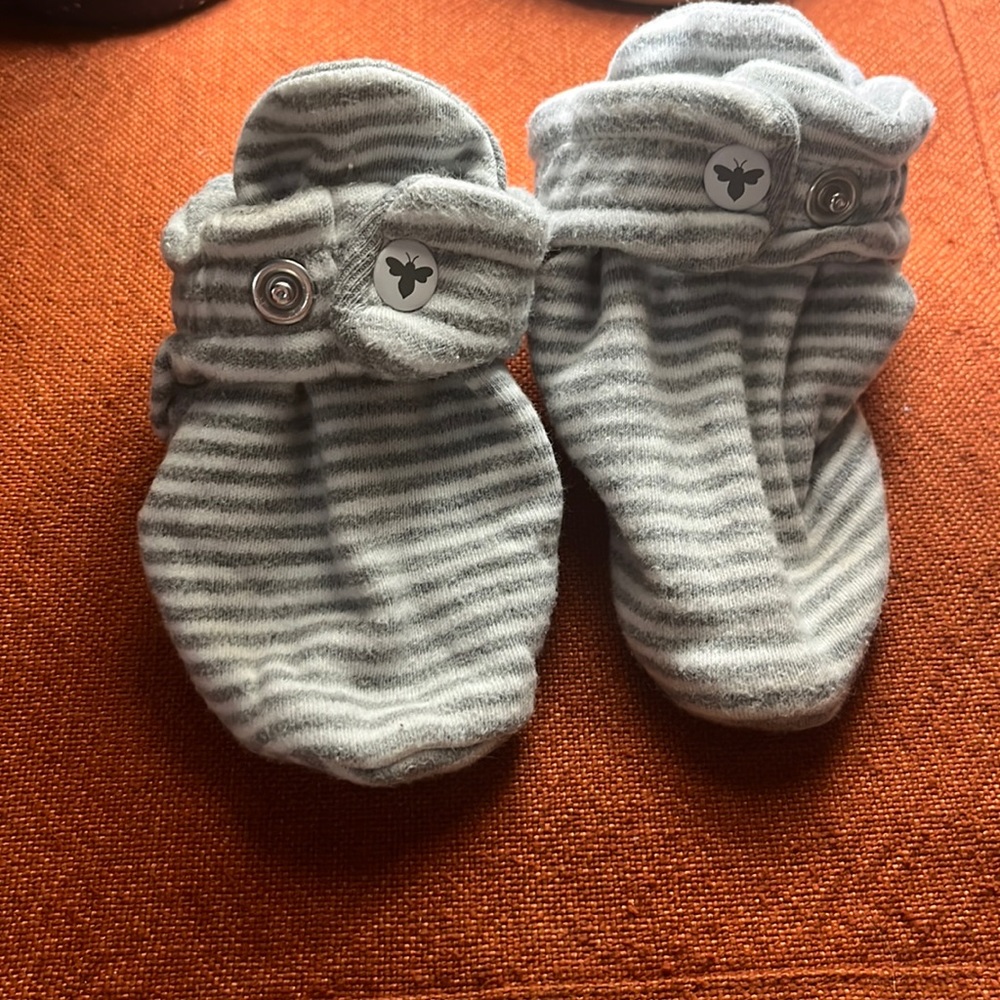 Burts bees baby booties